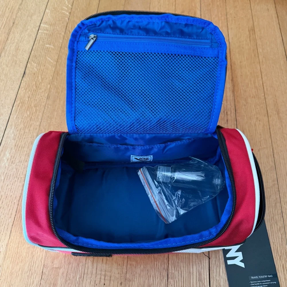 PONY Travel Toiletry Accesory Collection Red Sports Champion Red Legend Bag nwt